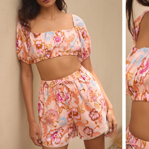 Anthropologie Tops - NWT Seafolly Crop Top in Peach